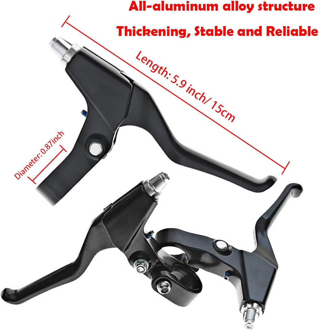 Mechanical Bike Disc Brake Kit, Including Front and Rear Caliper, Brakes Cables,