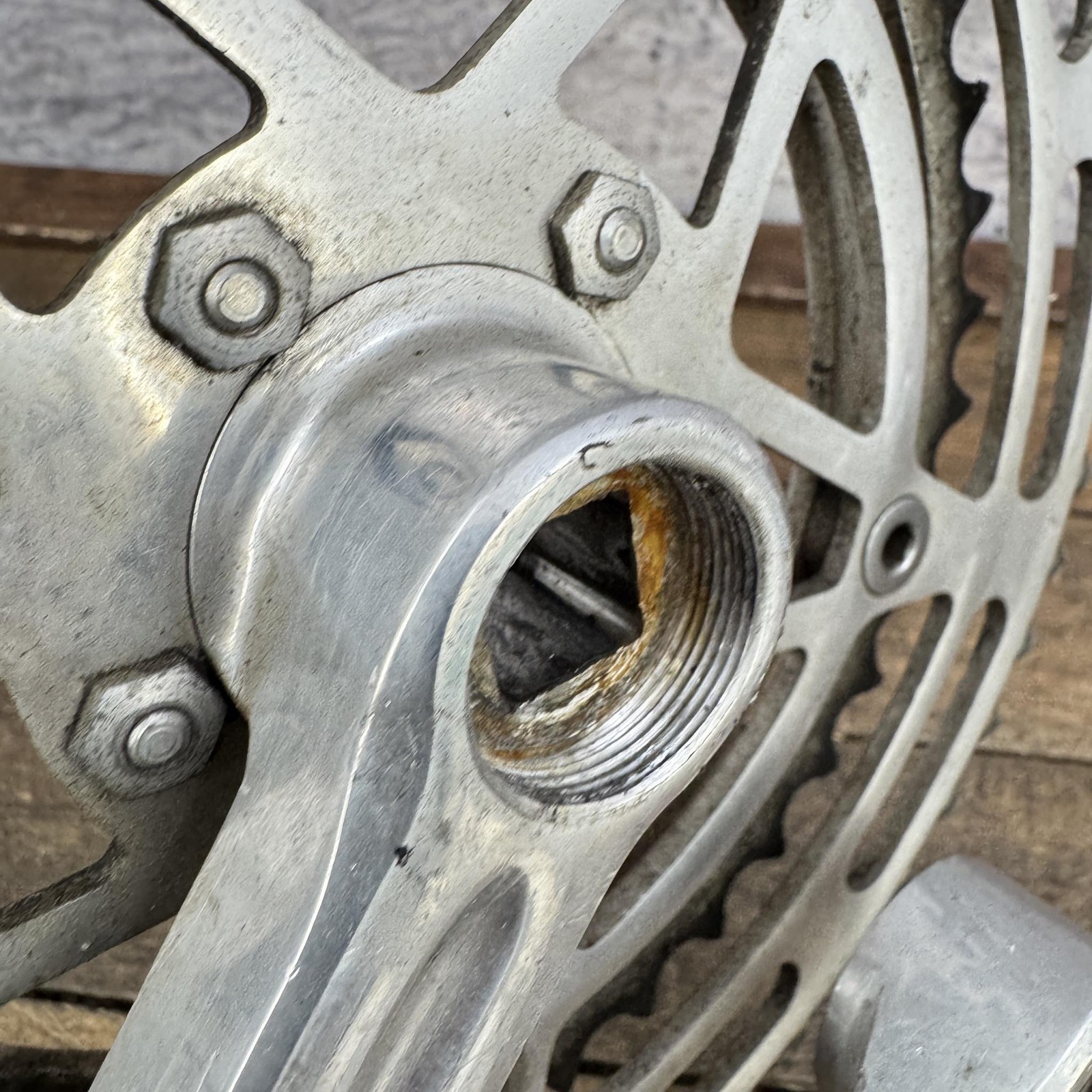 Vintage Stronglight 49D Crankset 170mm 52/40T Road Bike Double Alloy France