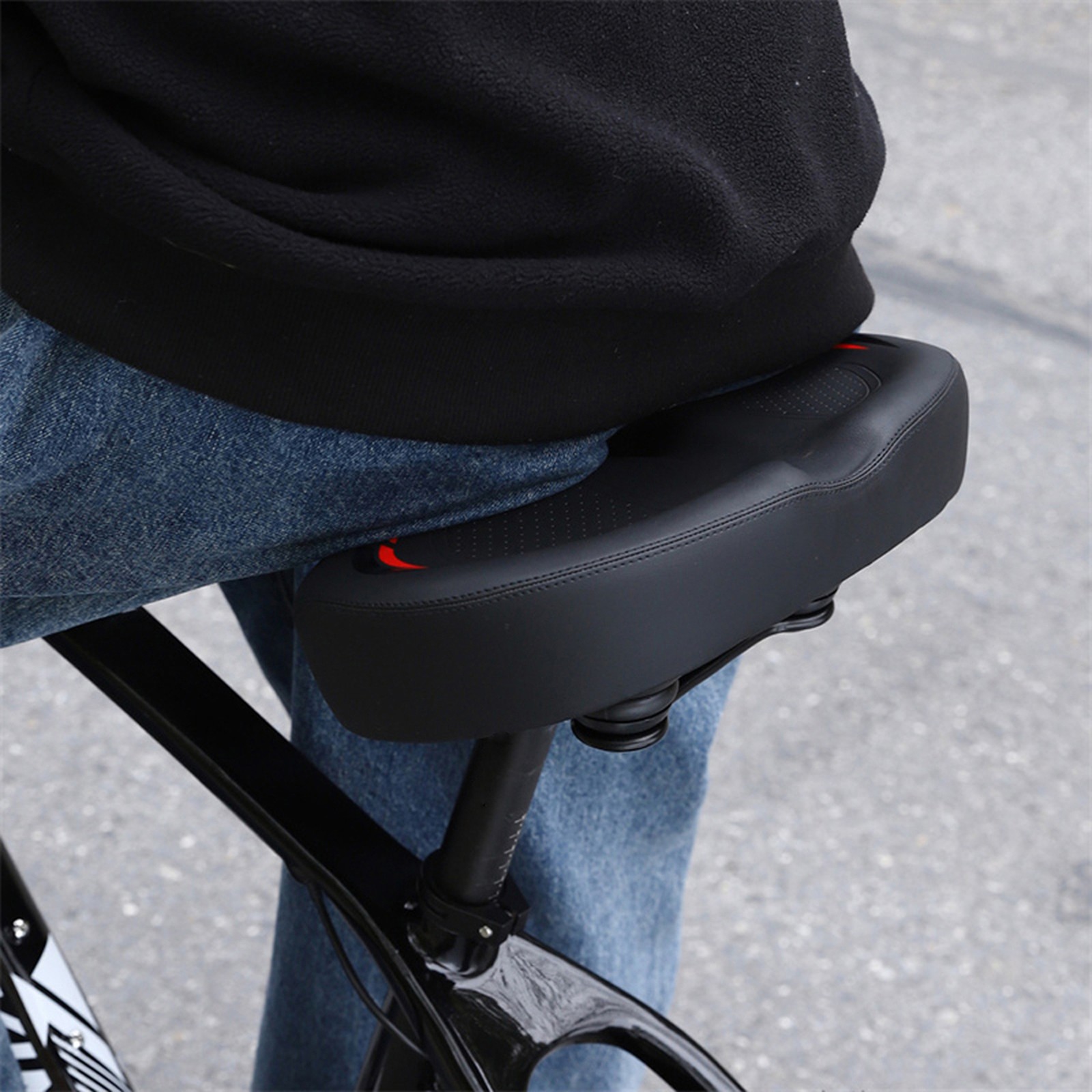 Thickened High Elasticity Bike Saddle Soft Waterproof PU Pad Road S WAPK