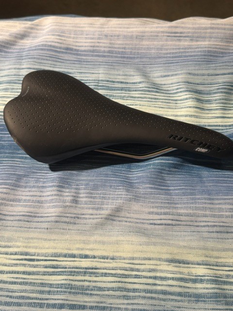 Ritchey Comp Streem Bike Saddle Black Steel Rails Road Gravel MTB 132mm