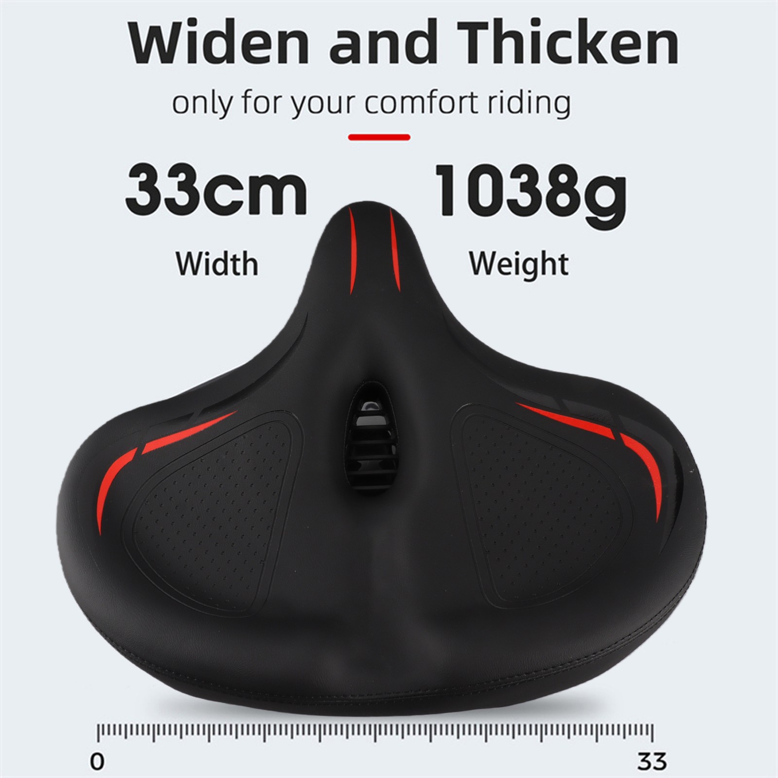 Thickened High Elasticity Bike Saddle Soft Waterproof PU Pad Road S WAPK
