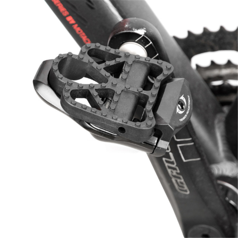 Promend Road Bike Clipless Pedals Platform Adapter for Shimano SPD KEO Look