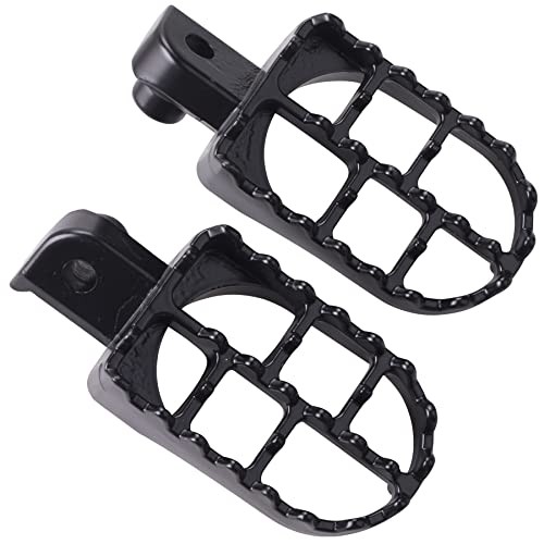 Aluminium Dirt Bike Foot Pegs, Black, Rear, Universal Fit for PW50 PW80 BLACK