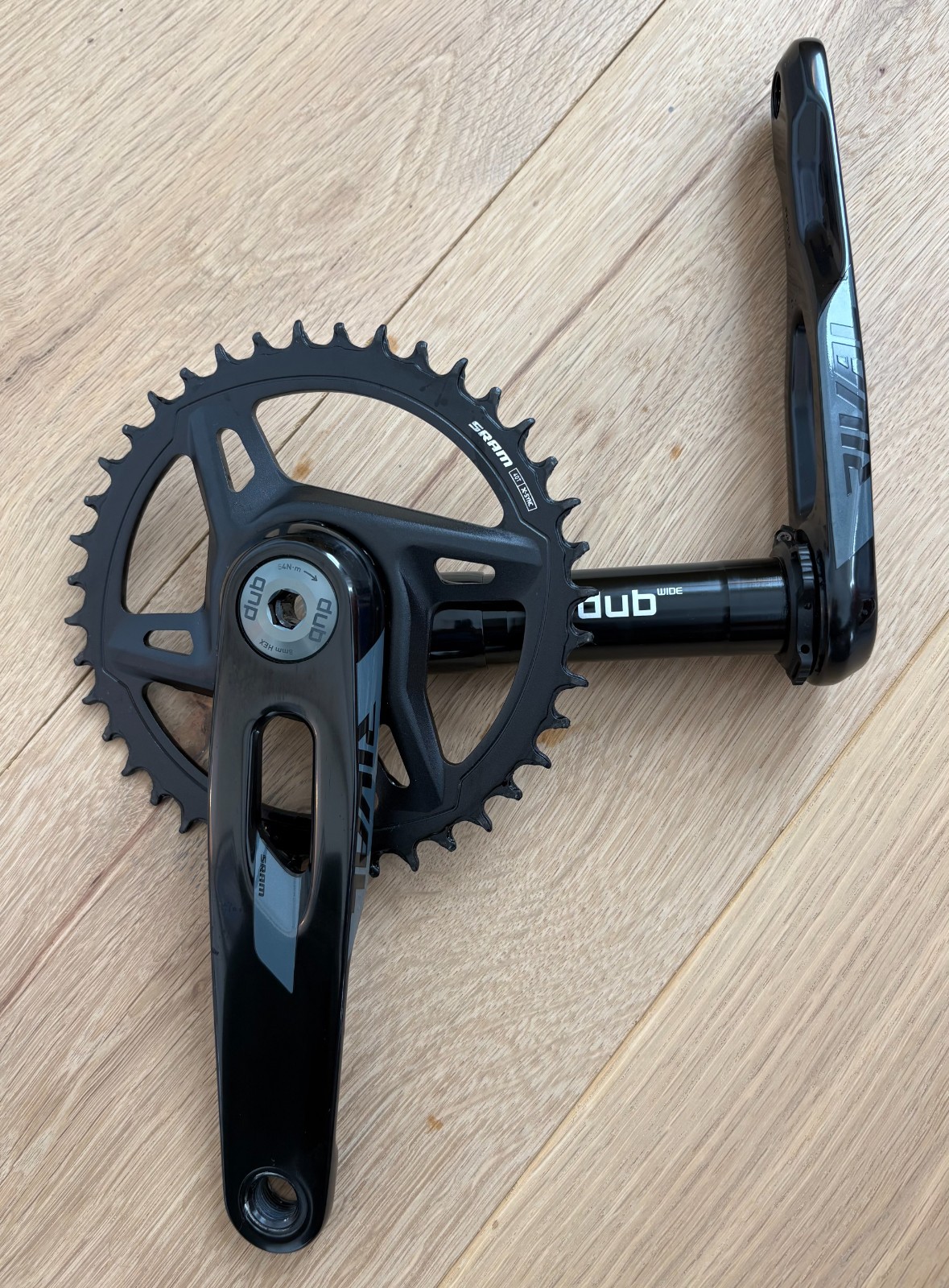 SRAM Rival E1 1x XPLR Crankset. DUB, 40T, 170mm, 13-speed, power-ready