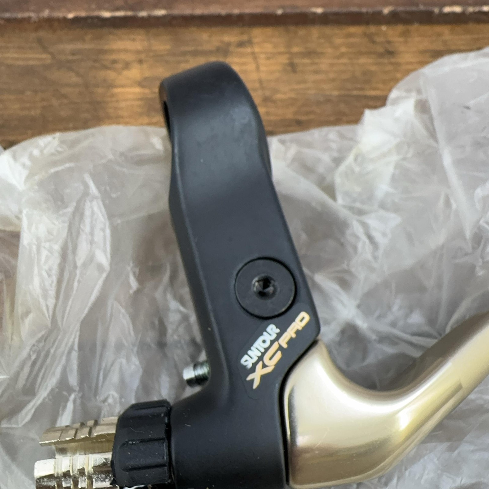 Vintage Suntour XC Pro Brake Levers Pair Gold NOS 22.2mm 90s MTB BMX Japan 90s