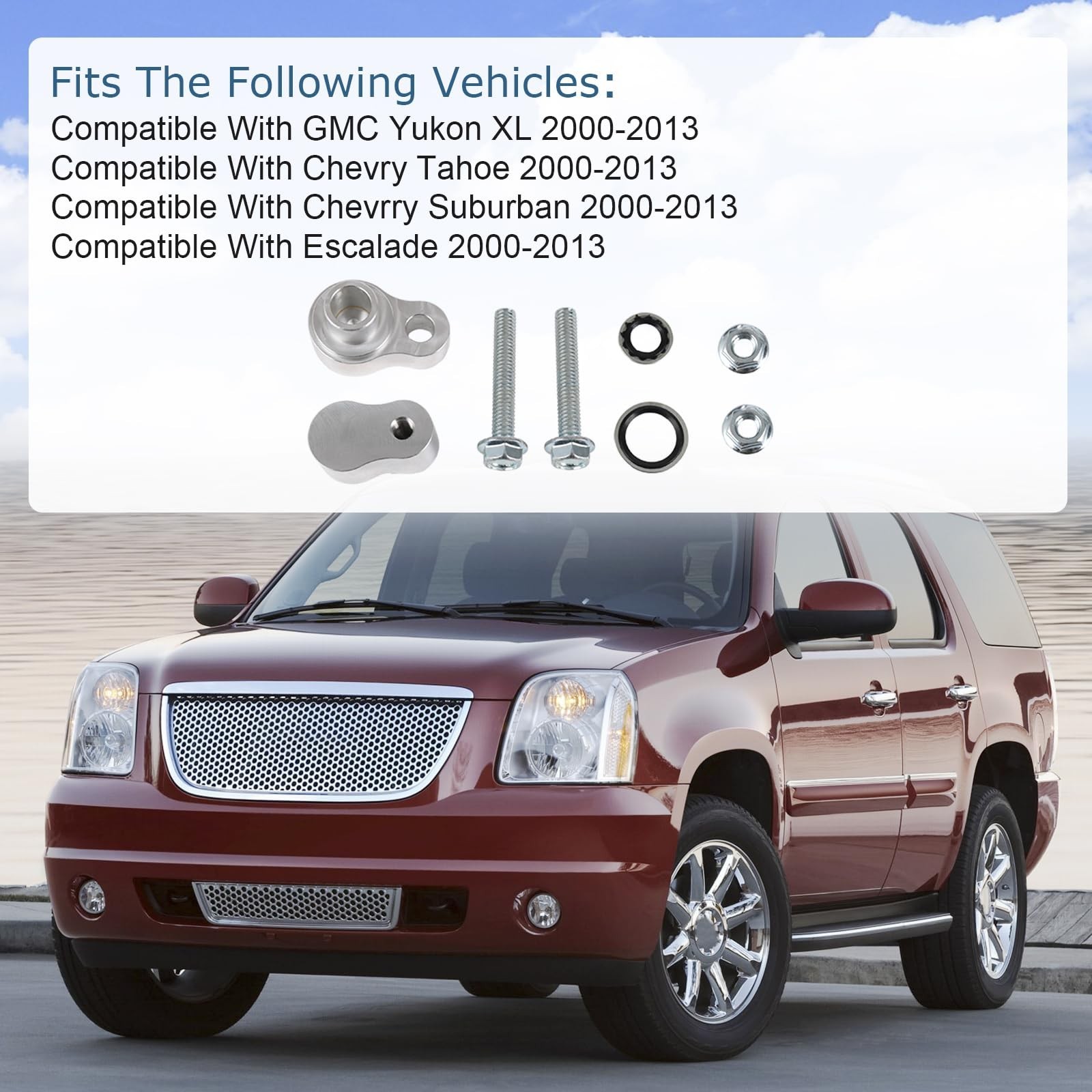 Rear A/C Block Off Kit Compatible with 2000-2013 Chevrolet Suburban/GMC Subur…