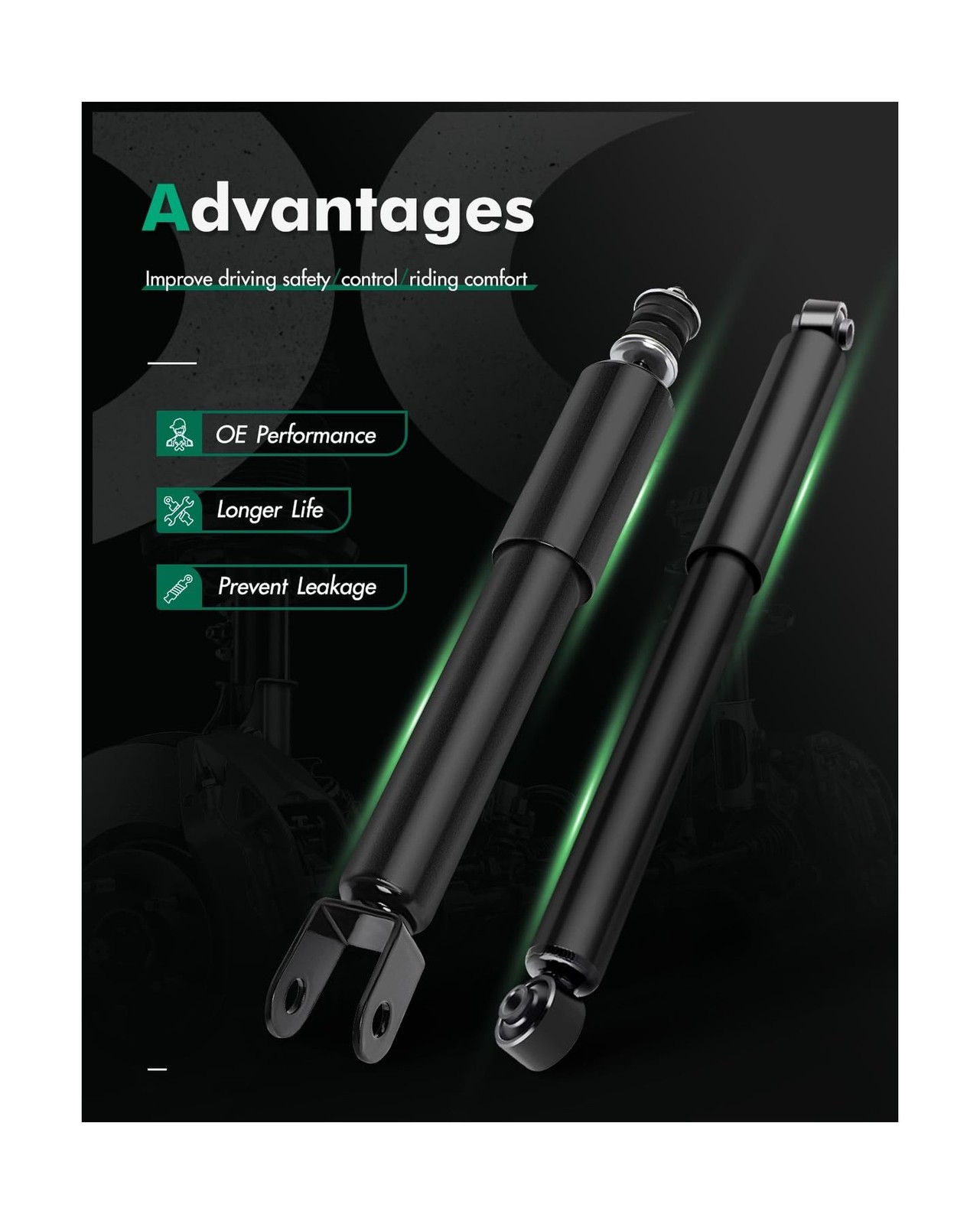 Shocks,SCITOO Front Rear Gas Struts Shock Absorbers Accessories Fit for 2000 …