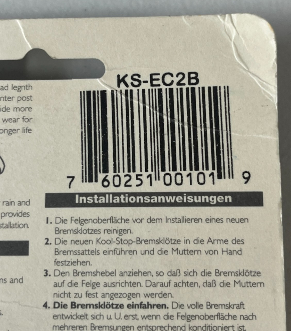 KOOL STOP EAGLE 2 CANTILEVER BRAKE PADS SMOOTH POST BLACK KS-EC2B NEW and Sealed