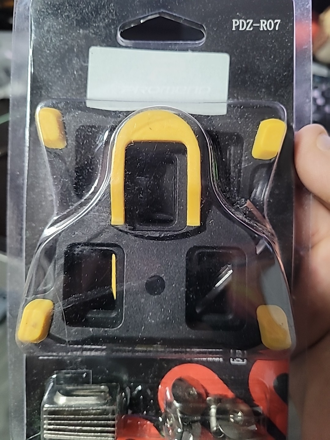 2 Pack – Promend PDZ-R07 Road Bike SPD-SL Pedal Cleats 6° Float Yellow/Black