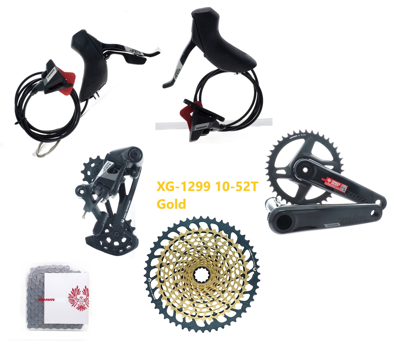 SRAM APEX 1×12 Eagle Mechanical Shifter/Rear Derailleur/CN/CS/FC Groupset READ