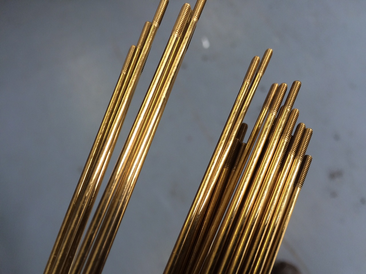 GOLD..2mm.straight gauge, J bend.Cut to any size 60 through 308mm. set of 28pc.