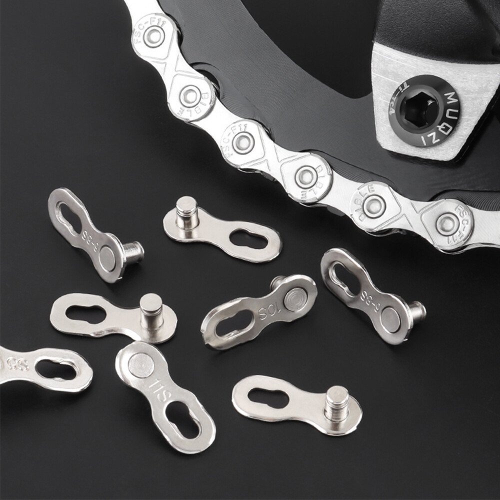 MUQZI 6/7/8/9/10/11/12 Speed Silver Steel MTB Road Bicycle Chain Shifter Chain