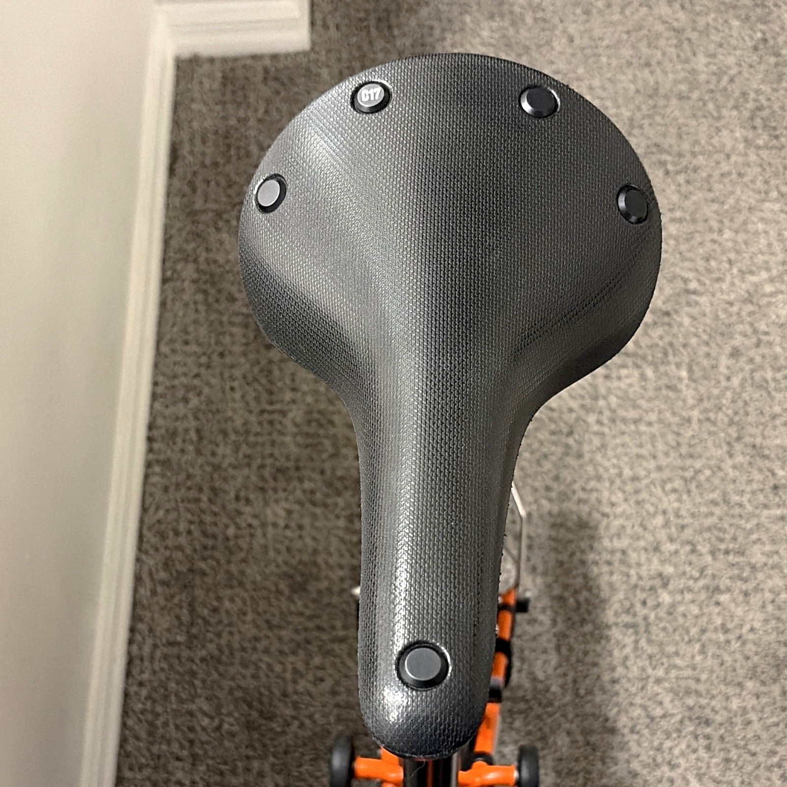 Brooks Cambium C17 Black Rubber Bicycle Saddle/Seat for Road & City Bikes