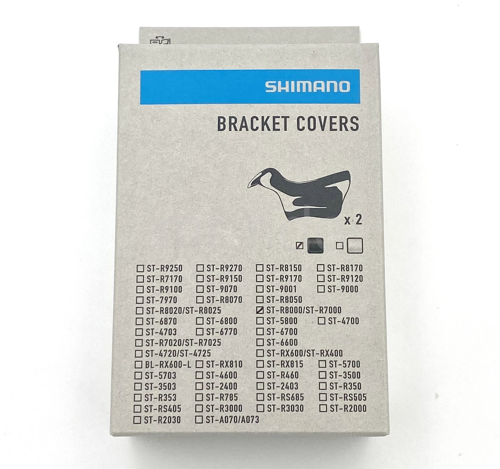 Shimano ULTEGRA ST-R8000 Bracket Cover/Hoods Set Black fit ST-R7000 Y0DK98010