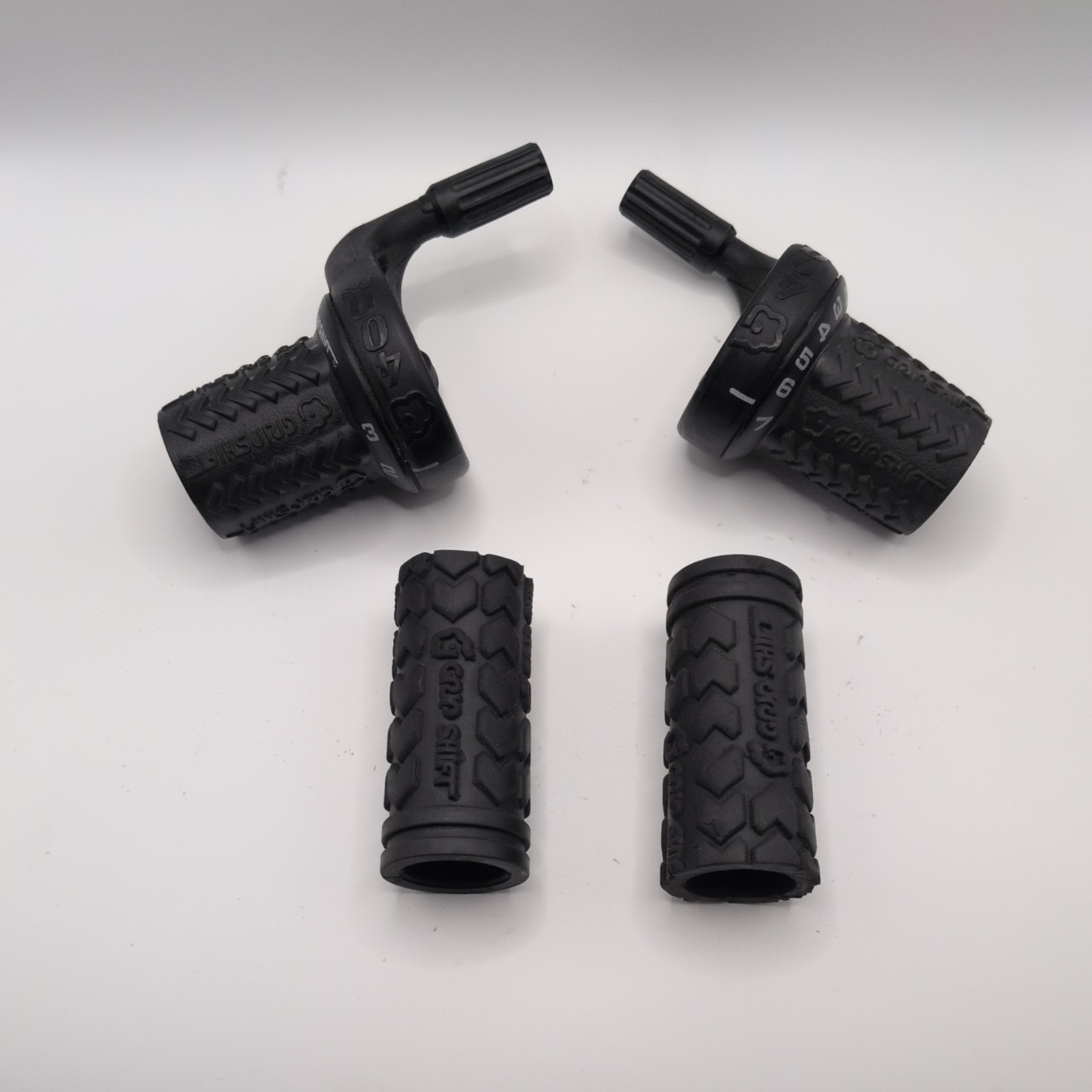 Grip Shift 400 Shifter Set Black 22.2mm 3×7 Speed MTB Hybrid Vintage Bike