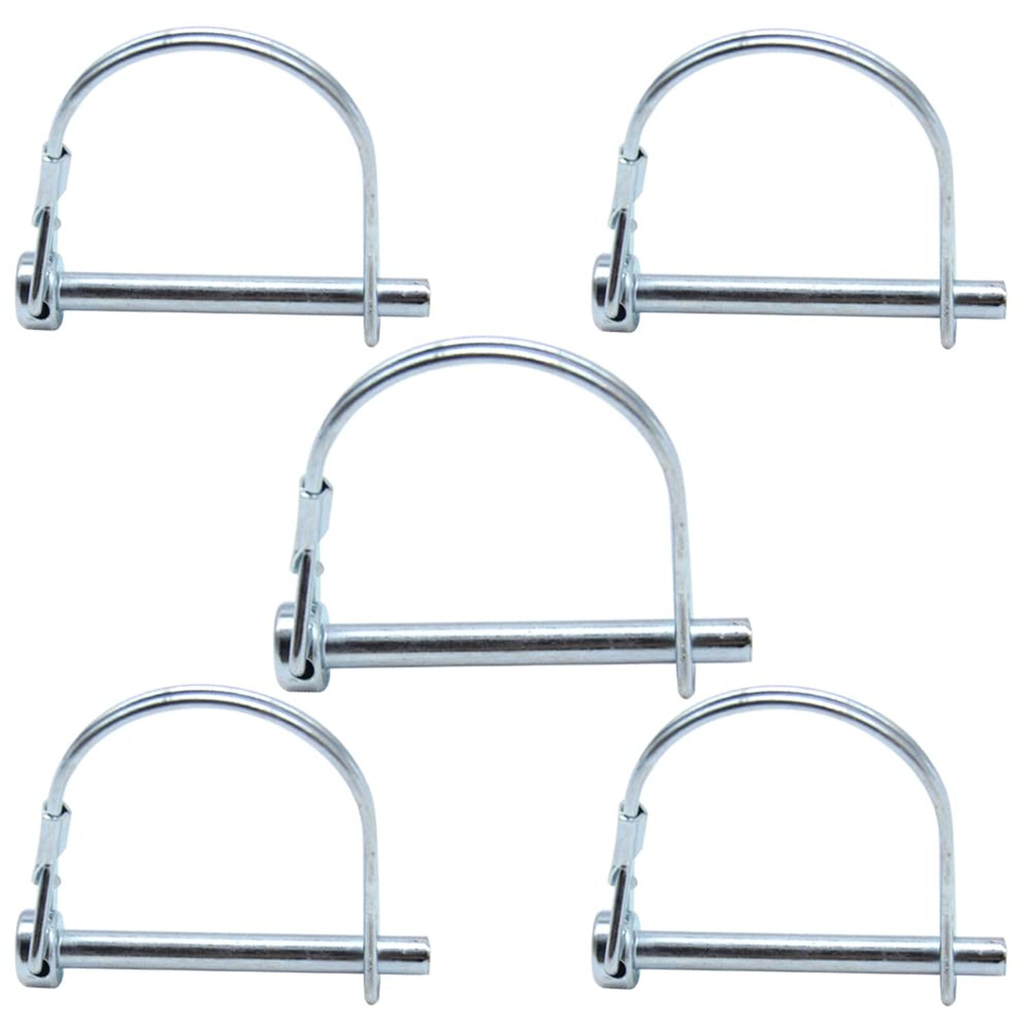 5Pcs Shaft Locking Pin 1/4”Trailers Lock Hitch Lock Pin Zinc Plated Carbon