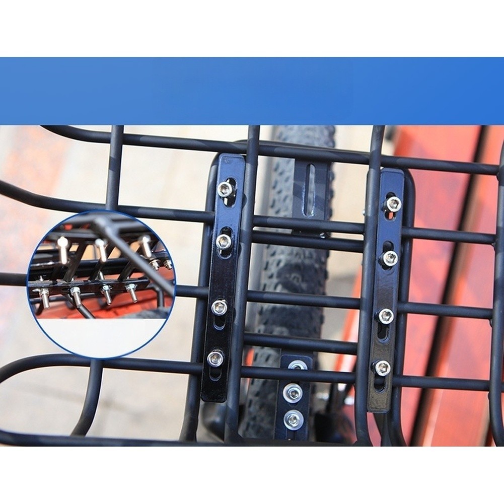 Stable Center of Gravity Aluminum Front Bike Basket 34.5 x 13 x 20.5cm