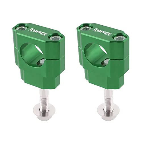 Universal Dirt Bike Handlebar Mounts- Motorcycle Handlebar Riser Mounting Green