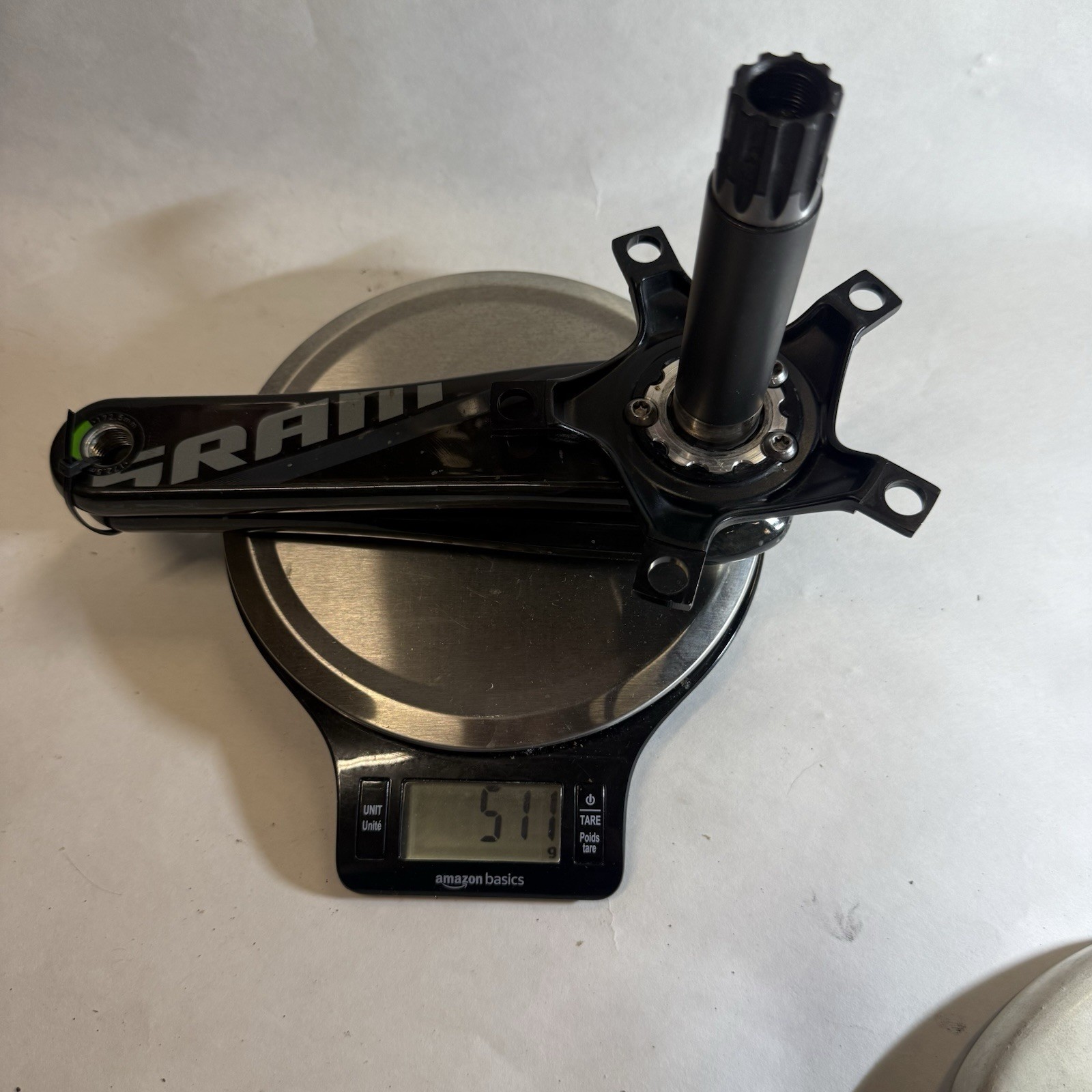 SRAM Force GXP Carbon Crank Arms 172.5mm Road Single Speed Black/Gray