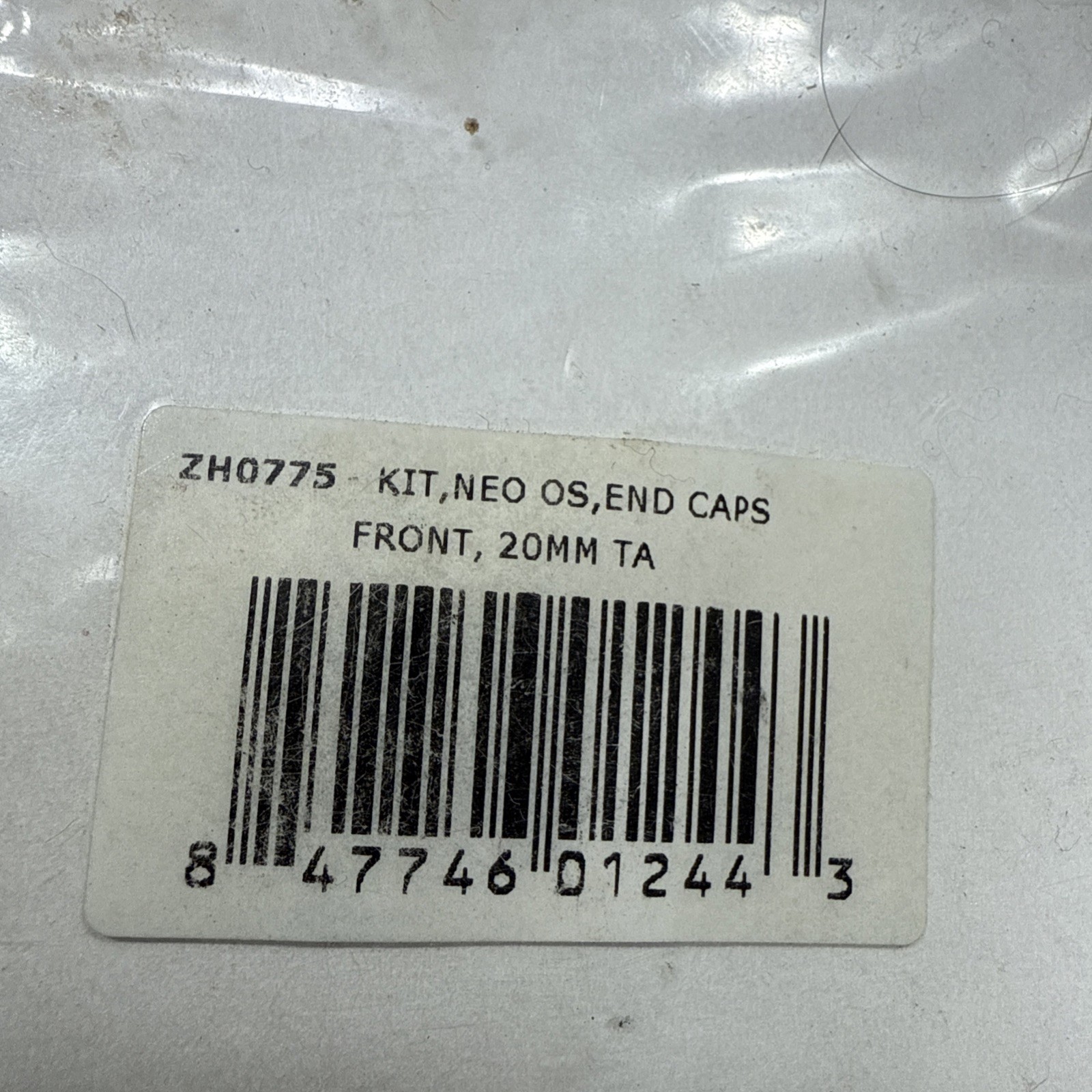 New Stan’s No Tubes Neo End caps Front 20mm TA 110mm