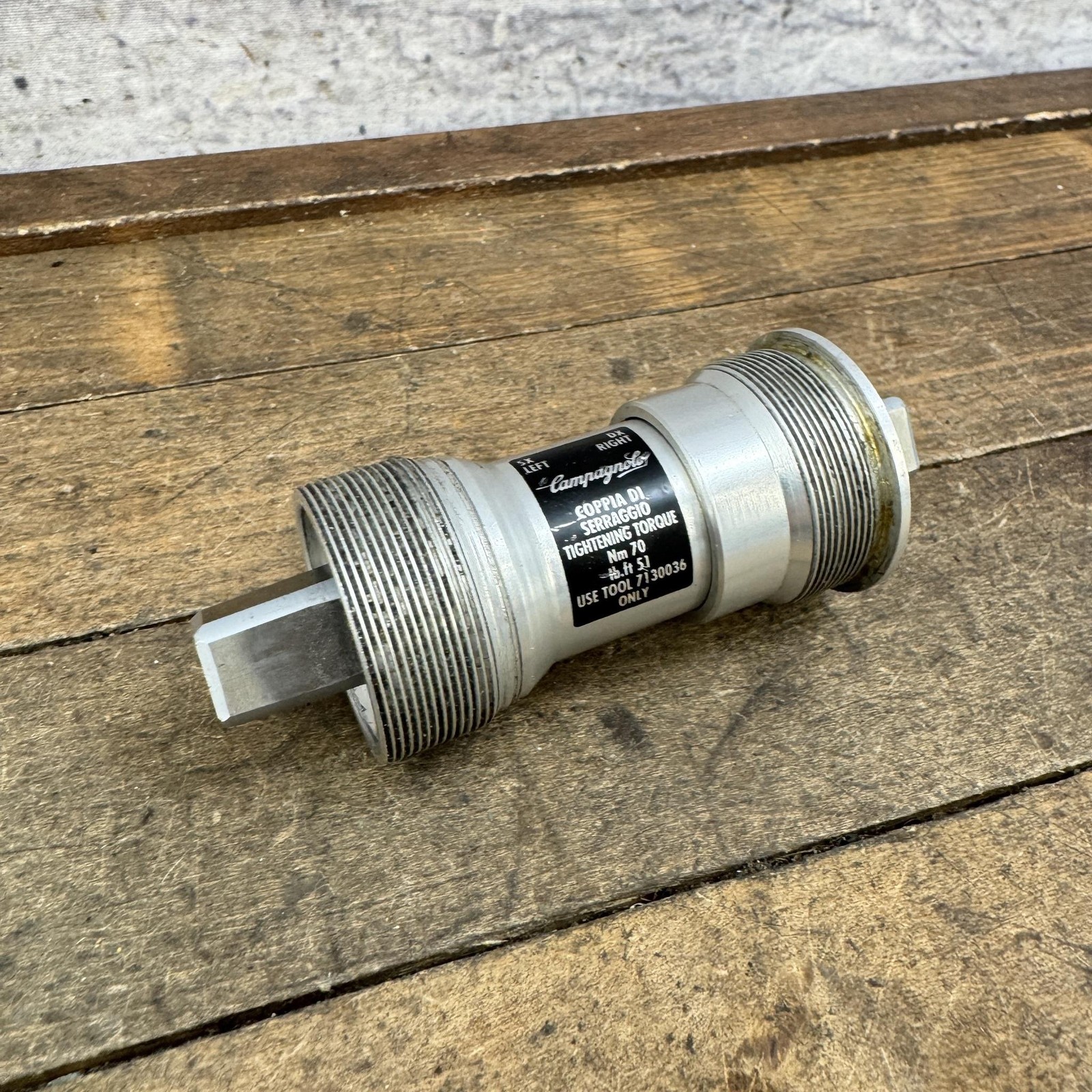 Vintage Campagnolo Record Bottom Bracket 36x24F 70mm 102mm Italian Road Sealed