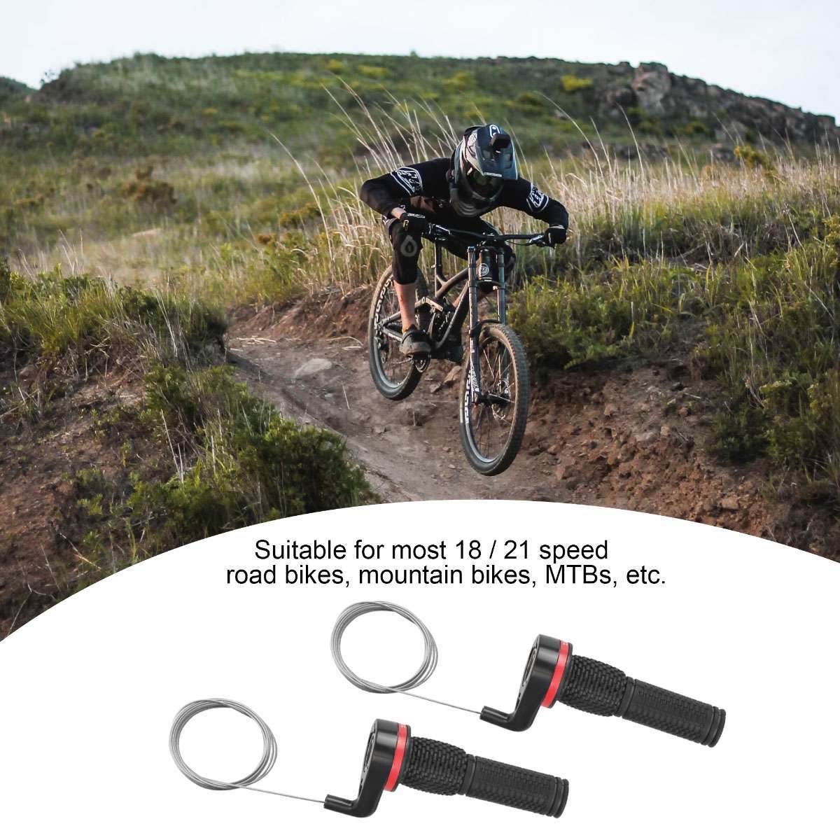 Bicycle Shift Levers Handle Bike Twist Grip Gear Cycle Speed Handlebar Shifter