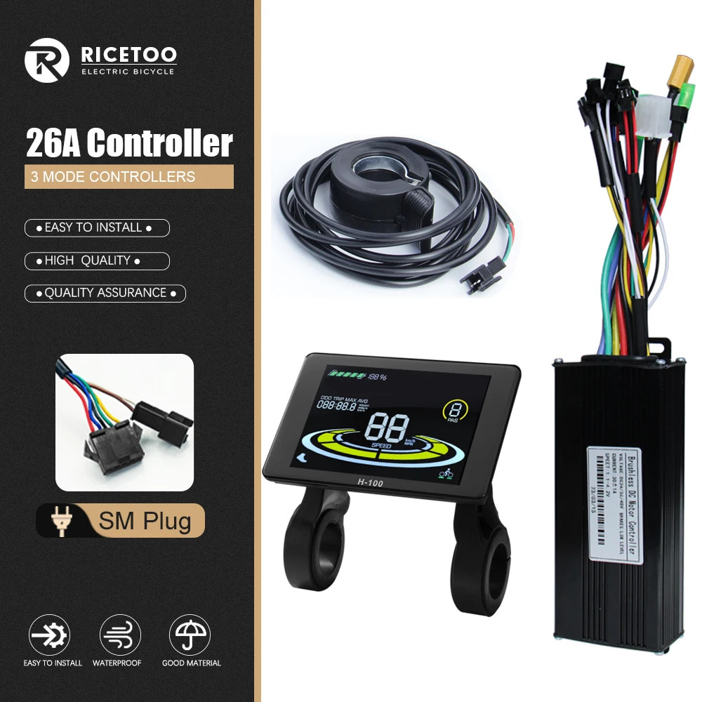 Ebike 3 Mode Controller Sine Wave Controlle 17A 26A 30A 40A with Display