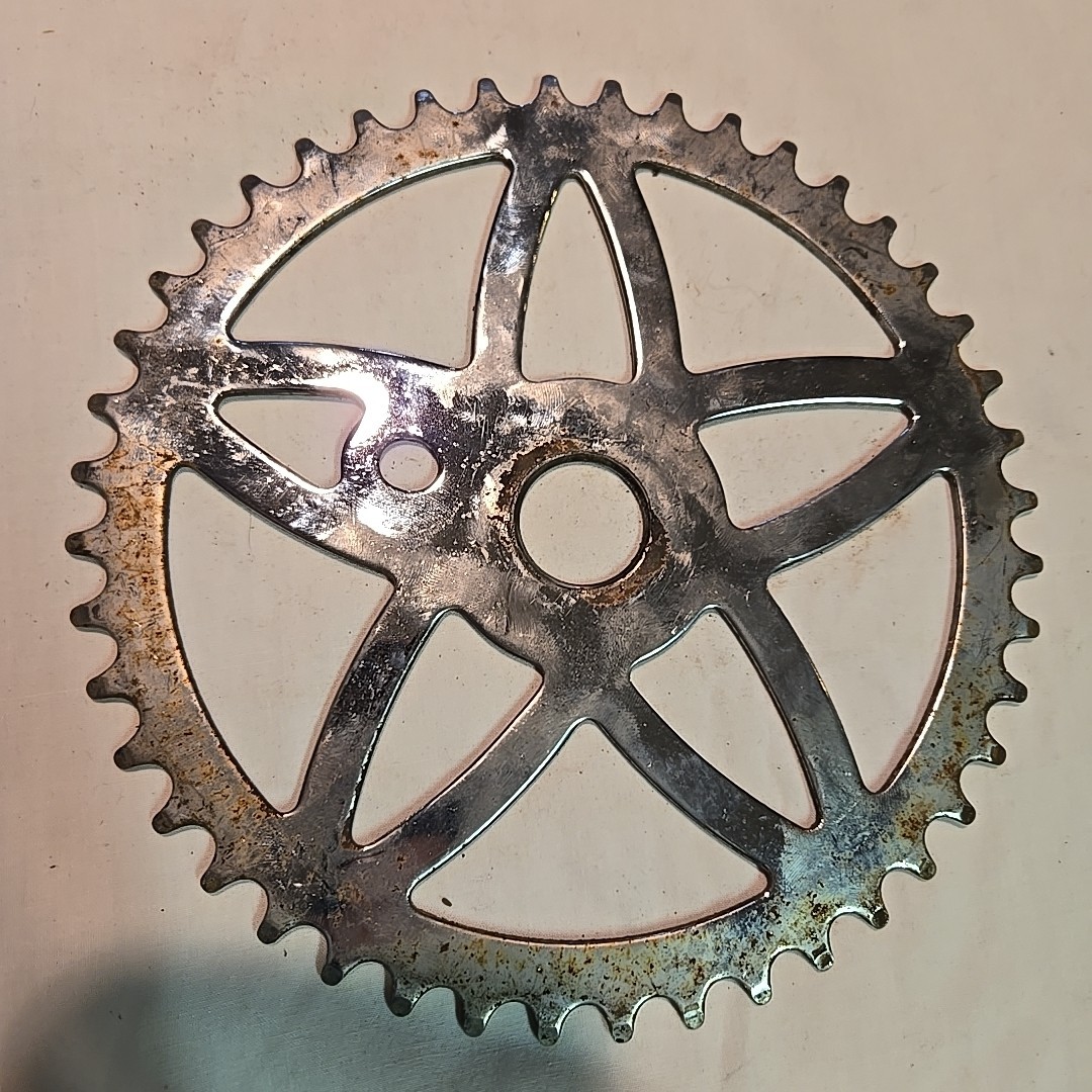 Vintage Bicycle Sprocket Chainwheel 44 Tooth Star