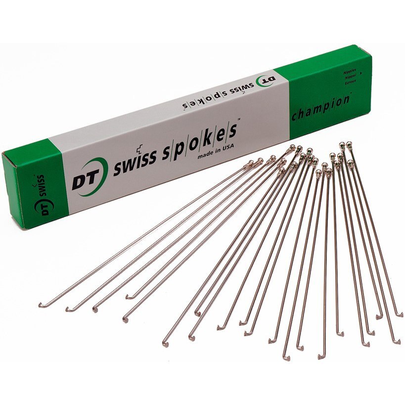 DT Swiss Competition Spoke 2.0mm 1.8mm 2.0mm 267mm J bend Silver Box of 100