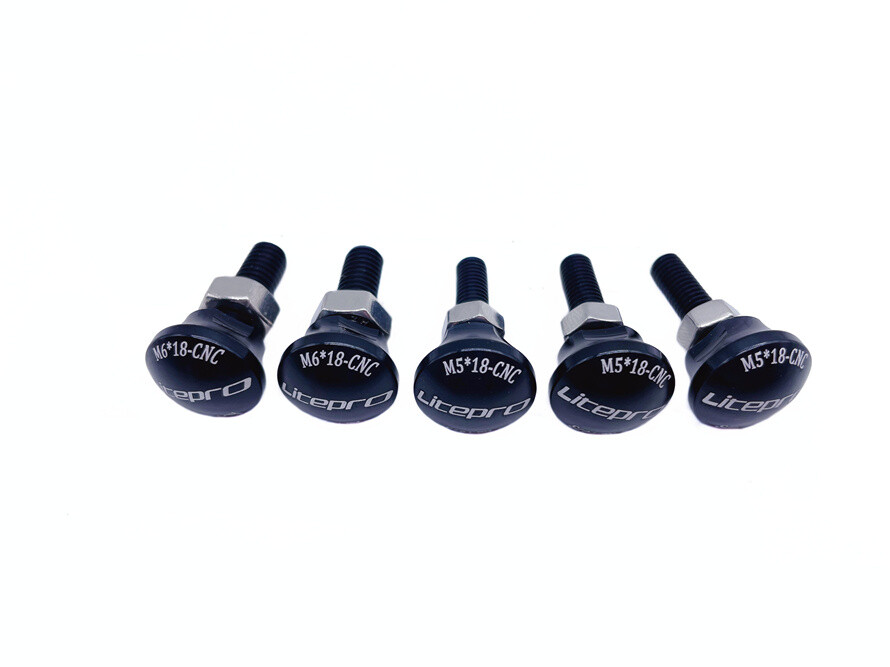 Litepro alloy front / rear wheel / cable secure locking bolts for Birdy 2 3 P40