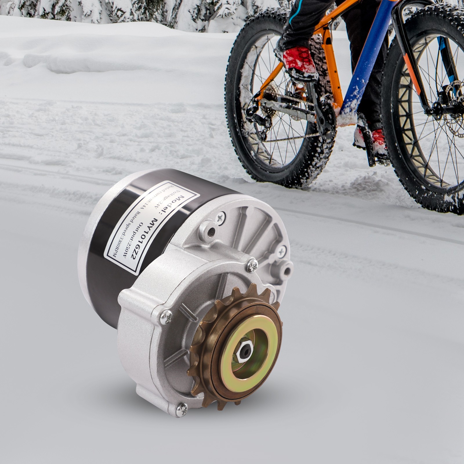 250W 24V Electric E-Bike Conversion Kit Brush Motor w/freewheel Motor Controller