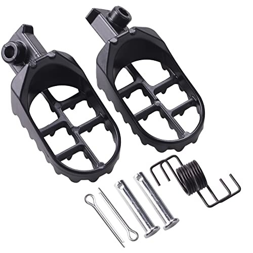 Aluminium Dirt Bike Foot Pegs, Black, Rear, Universal Fit for PW50 PW80 BLACK