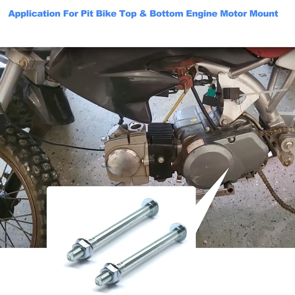 2 PCS M8 Pit Bike Top and Bottom Engine Motor Mount Bolt Kit | for 50CC 110CC 14