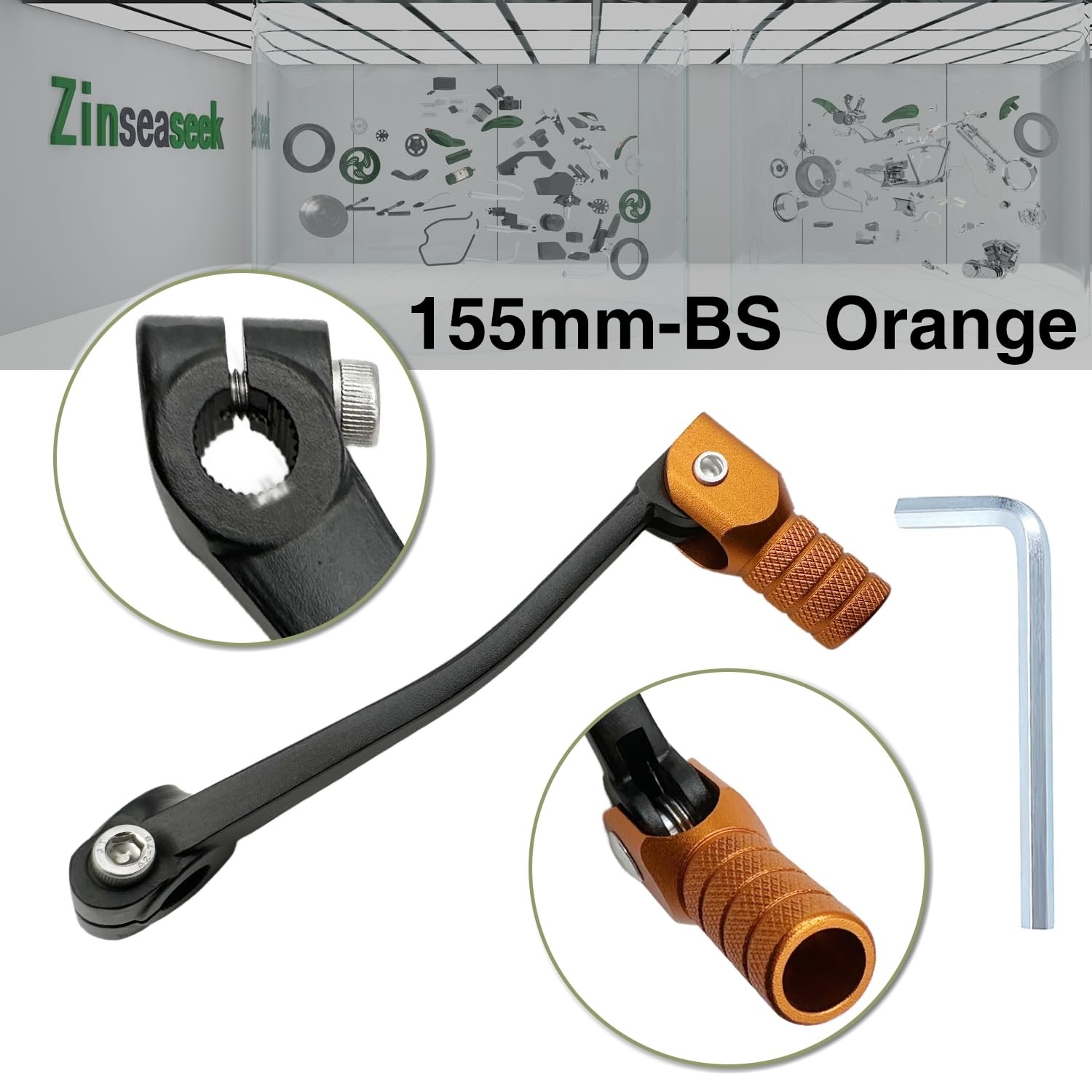 Gear Shifter 119mm 155mm Folding Shift Lever for Motorcycle Dirt Bike Apollin…