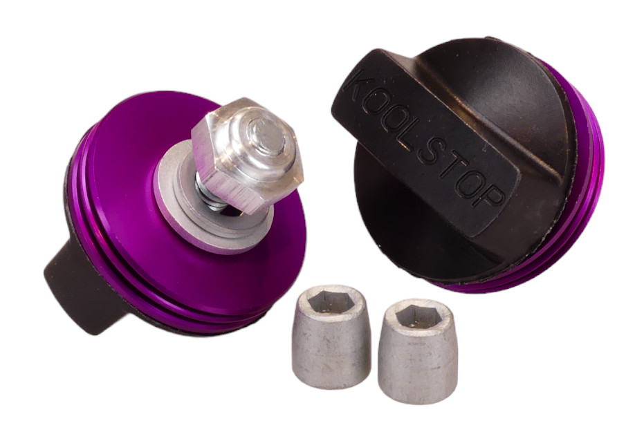 KOOL STOP Intl’l old school BMX finned bicycle brake pads PURPLE