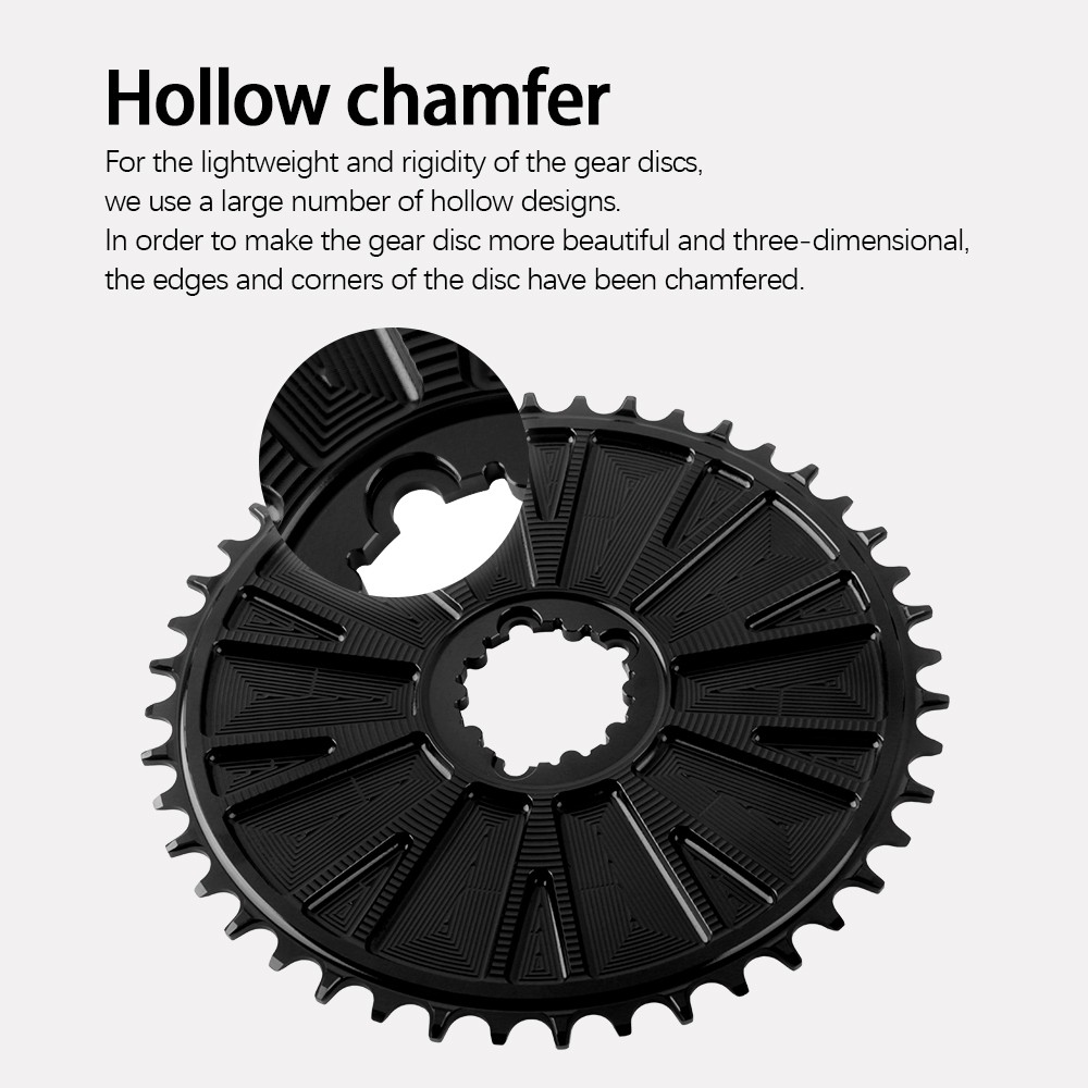Bike Narrow Wide 3 Bolt Direct Mount Aero Chainring 40T-58T for SRAM Crank 8-12S