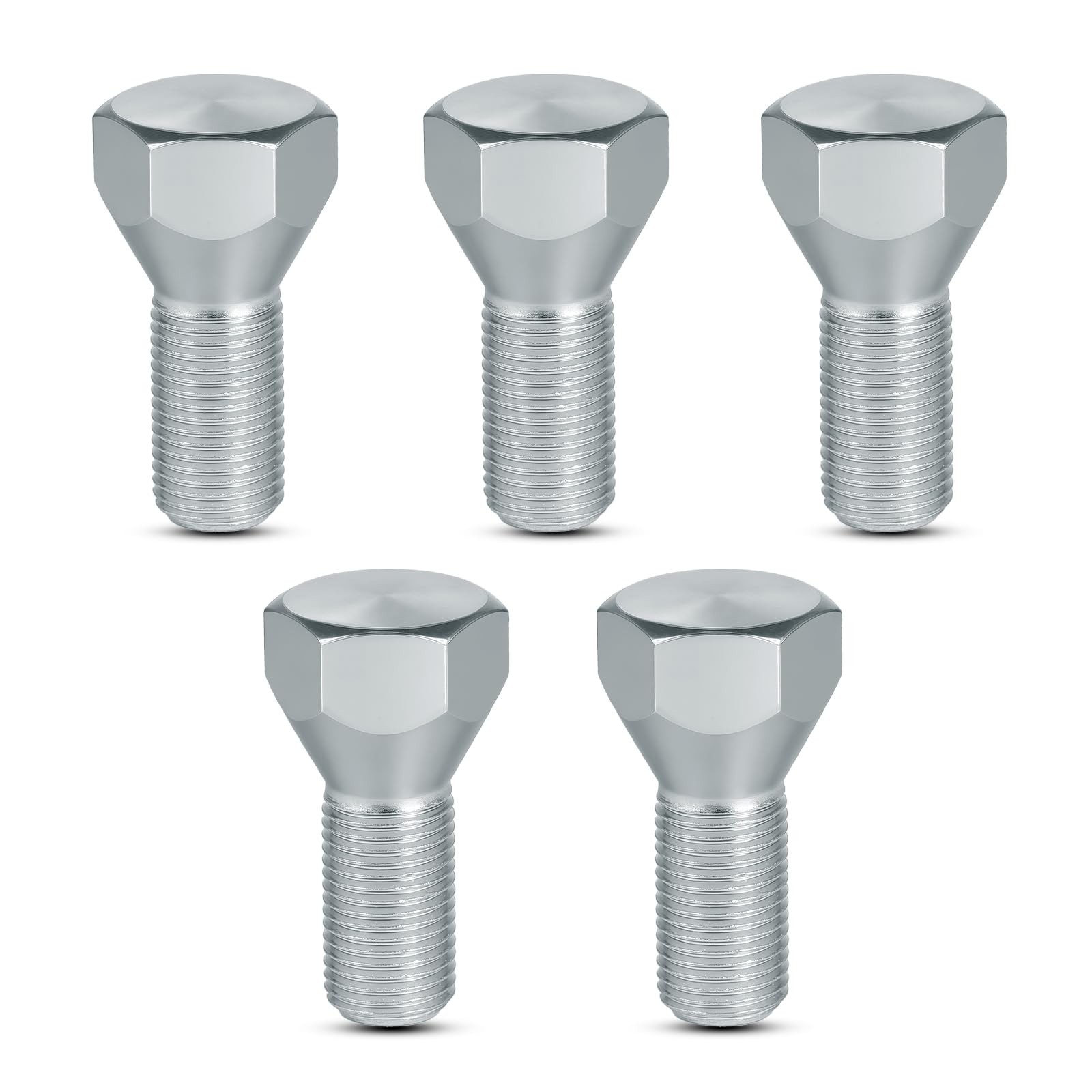 11062A Trailer Lug Bolts, 1/2″-20 x 1-5/8″ Zinc-Plated Steel Trailer Wheel Bo…