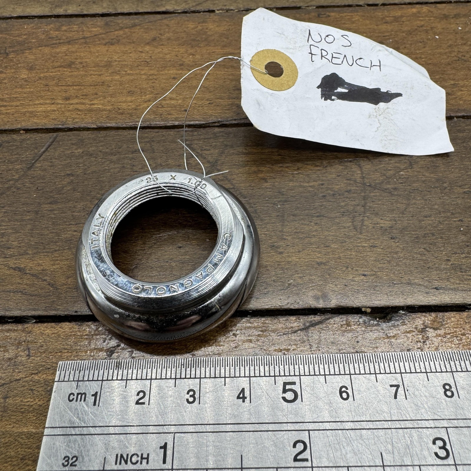 Vintage Campagnolo French 25×1.00 1 Inch Threaded Headset Upper Cup Race