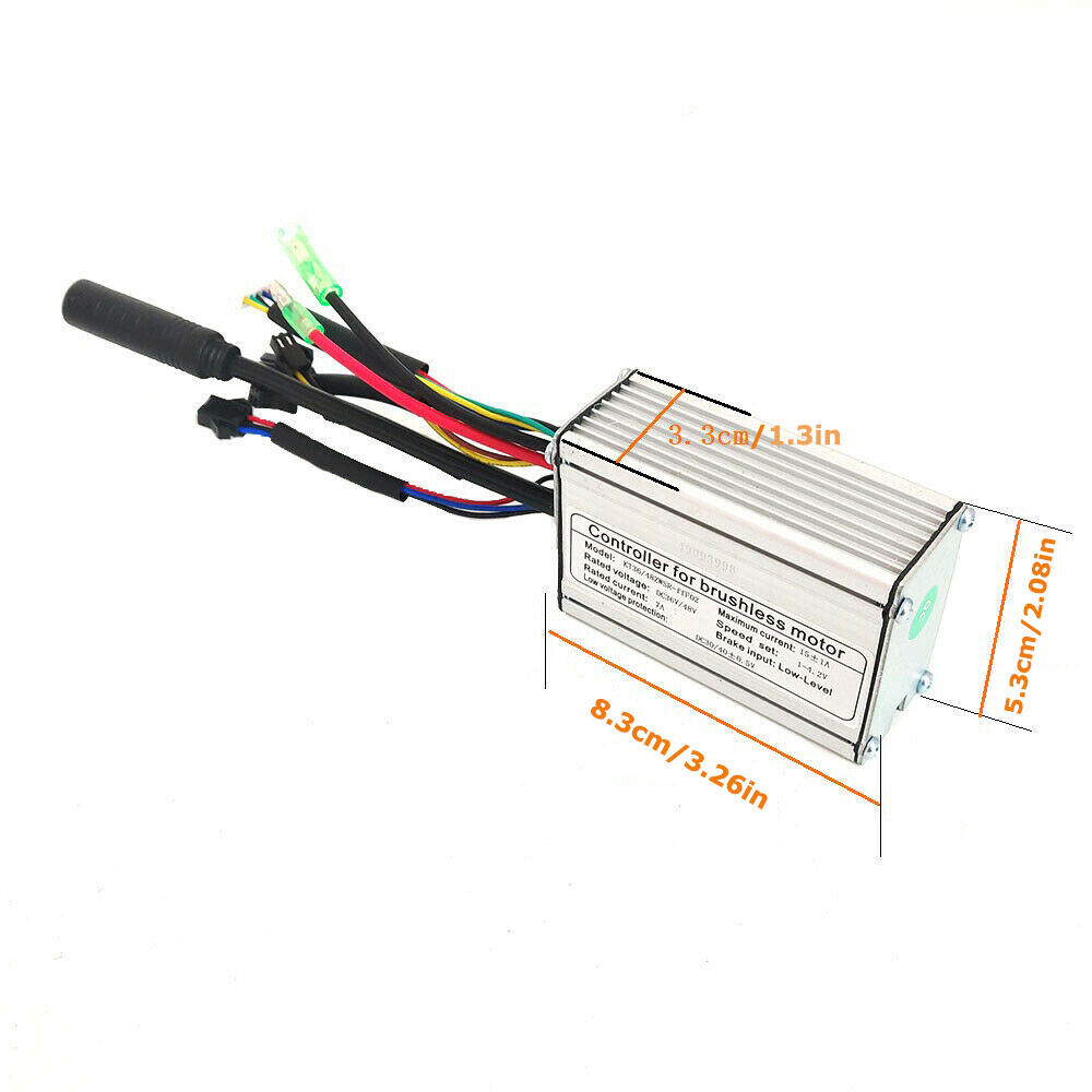 KT 48V 36V 15A Controller 250W 350W Brushless Motor bike Electric Bicycle SM US