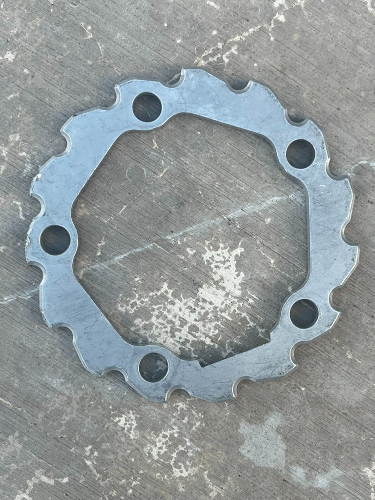 Unbranded Alloy Buzzsaw Chainring Chainguard | 94 BCD / 28T / VGC