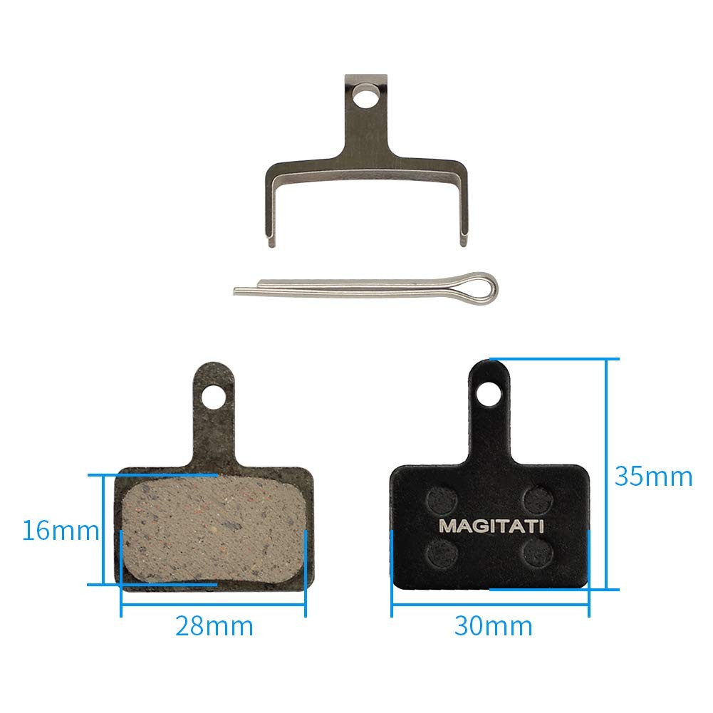 4 Pairs Resin Bike Bicycle Disc Brake Pads for TRP Tektro Shimano Deore BrM57…