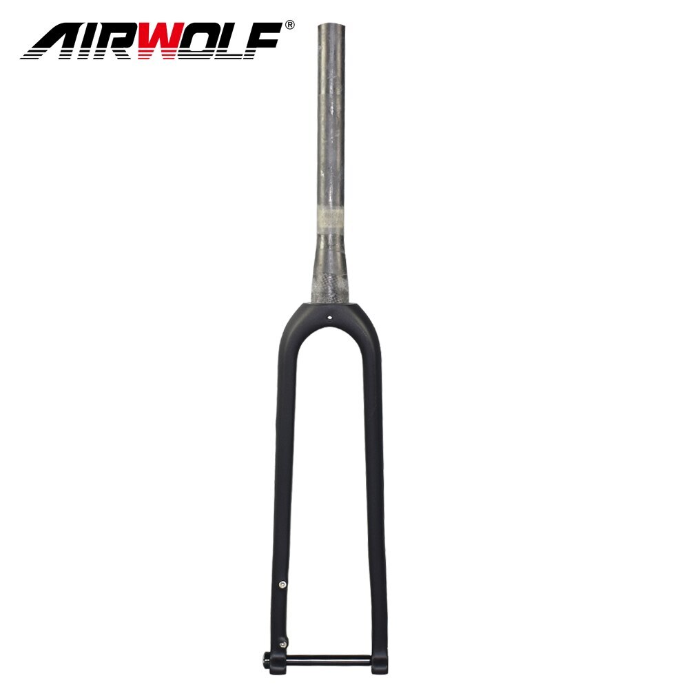 Carbon Gravel bike Rigid Fork Disc Brake 700C Thru Axle 100*12mm Road Bike Fork