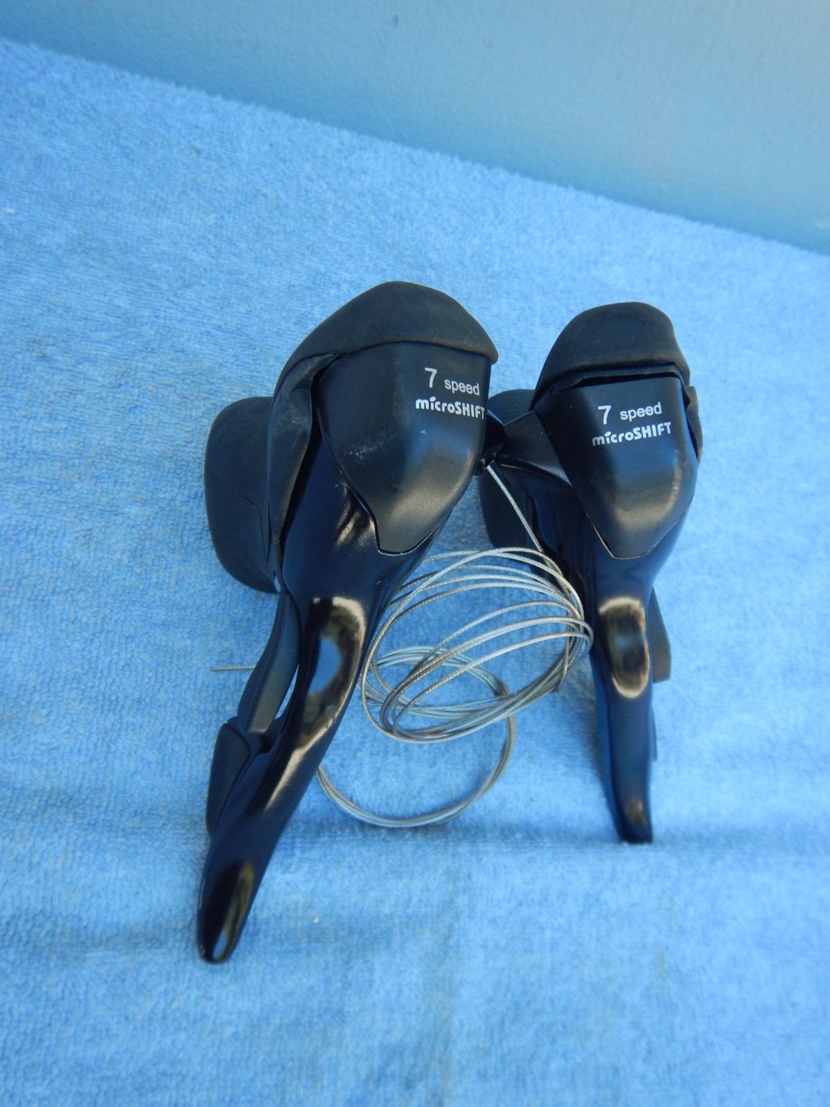 Microshift 7-Speed Shifters Pair 3X7 Brifters Brake Shifter Combo for Drop Bar