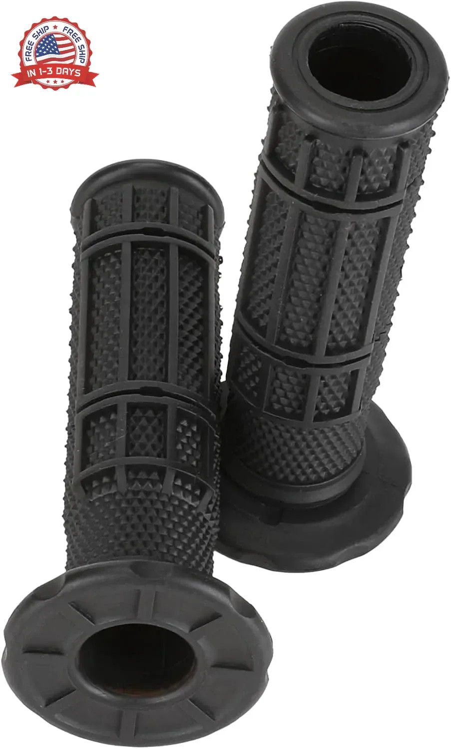 7/8 Handlebar Grips Rubber ATV Handle Grips Replacement for Rancher 350 420 Four