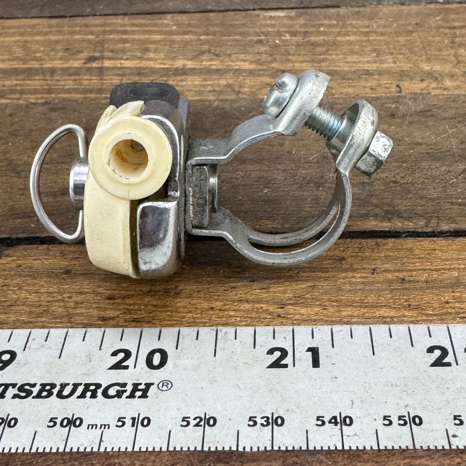 Vintage Shimano EM Thumb Shifter Right Centeron Friction Shift ATB 80s White A2