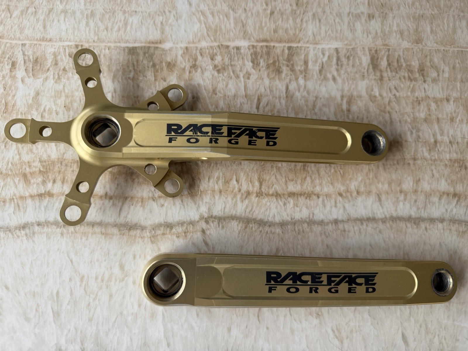 Rare RaceFace Forged GOLD turbine Cranks Vintage 90’s