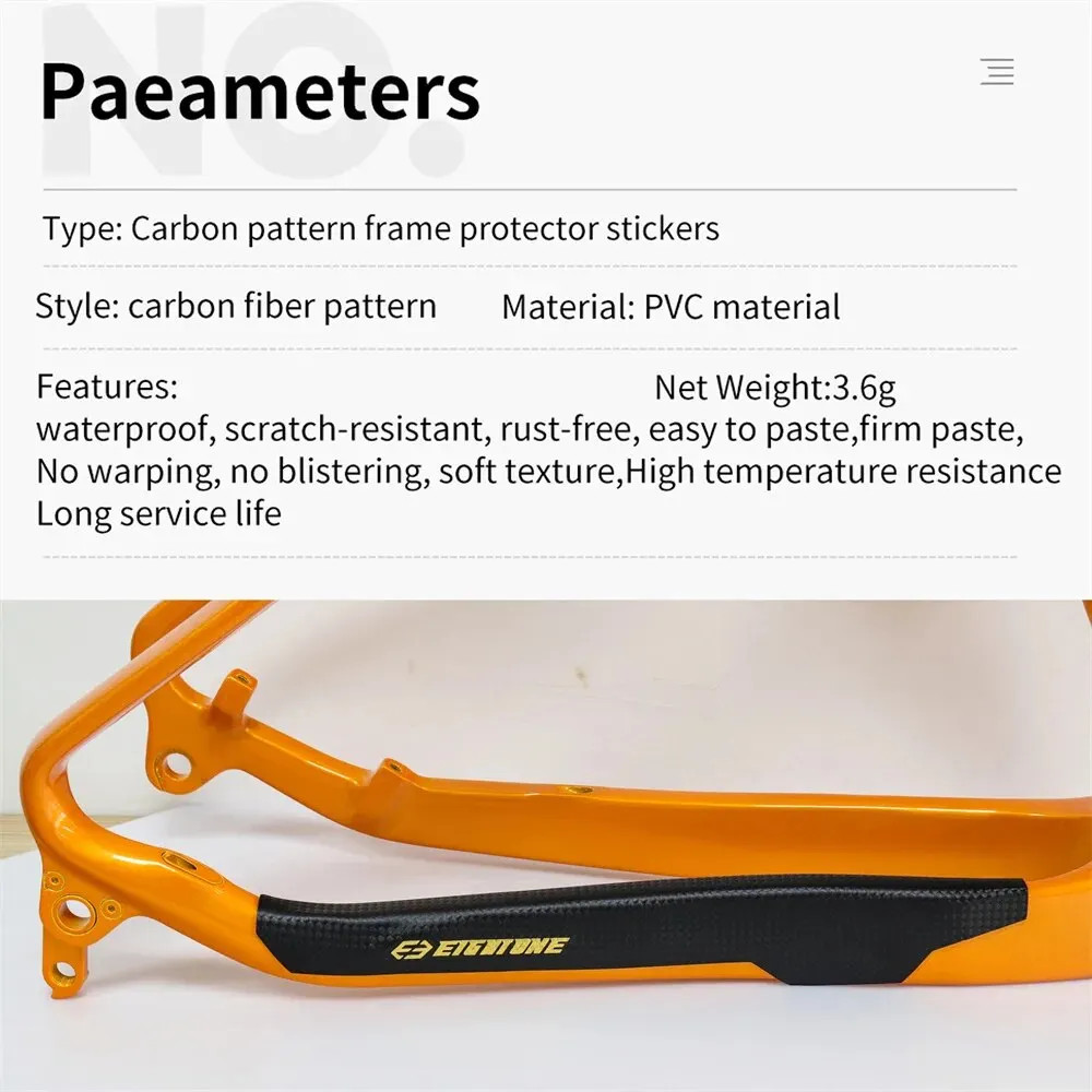 Bicycle Chain Protection Stickers MTB Frame Protector Scratch-Resistant Road Bik
