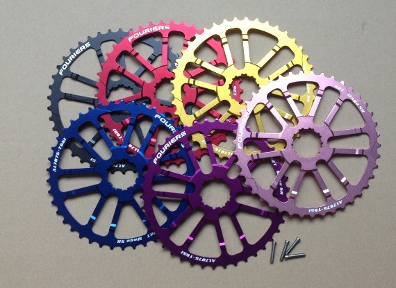 FOURIERS 40 Teeth cog for Shimano Sram 10 speed 10s Cassette 40T Sprocket Pink