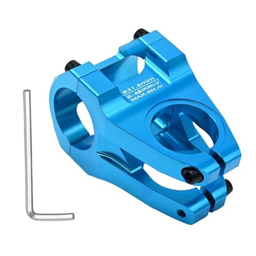 31.8mm Handlebar Stem 45mm MTB Stem Riser 1-1/4″ Clamp, Short Bike Stem