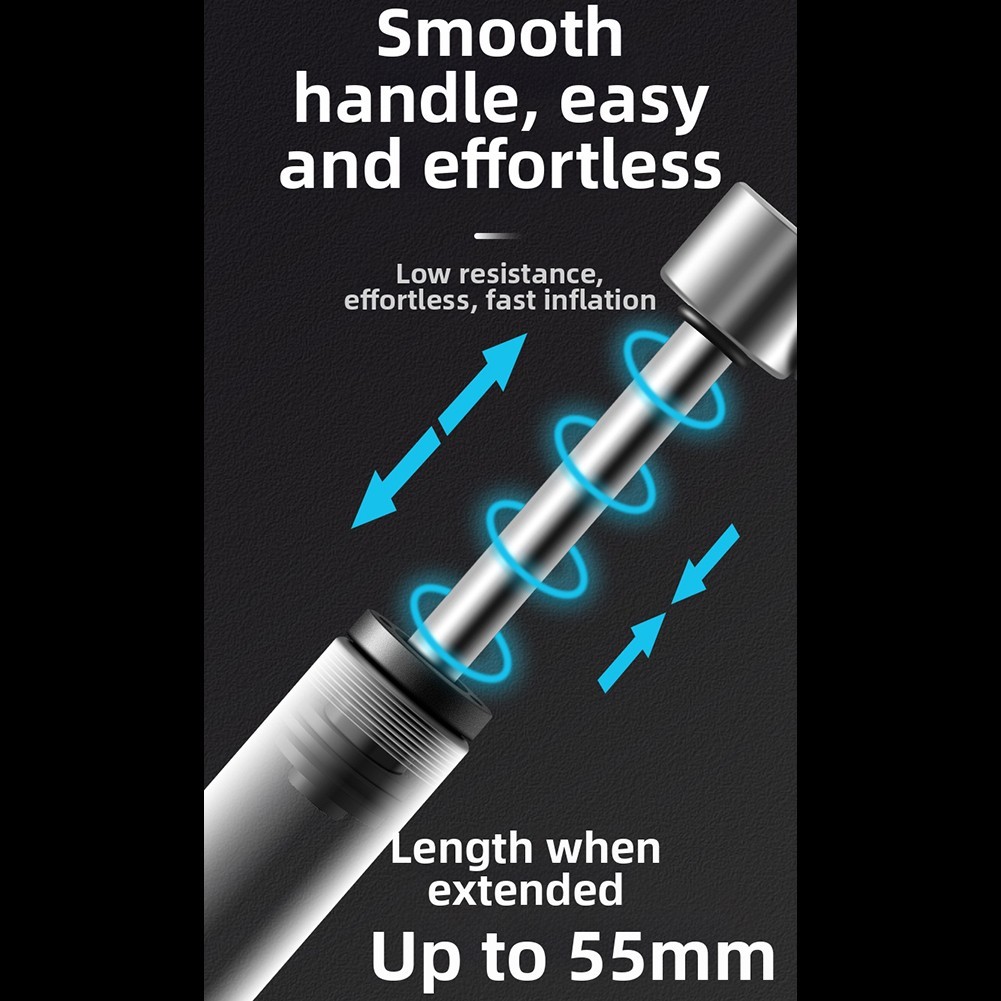 Miniature Portable Bike Pump High Pressure with Ball Needle for Road Bikes